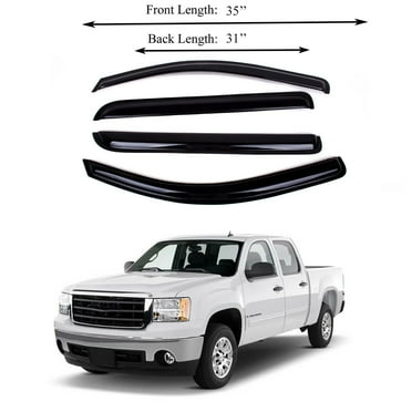 TuningPros LGWV-156i In-Channel Window Visor Deflector Rain Guard Light Grey 4-pc Set TuningPros LGWV-156i In-Channel Window Visor Deflector Rain Guard Light Grey 4-pc Set